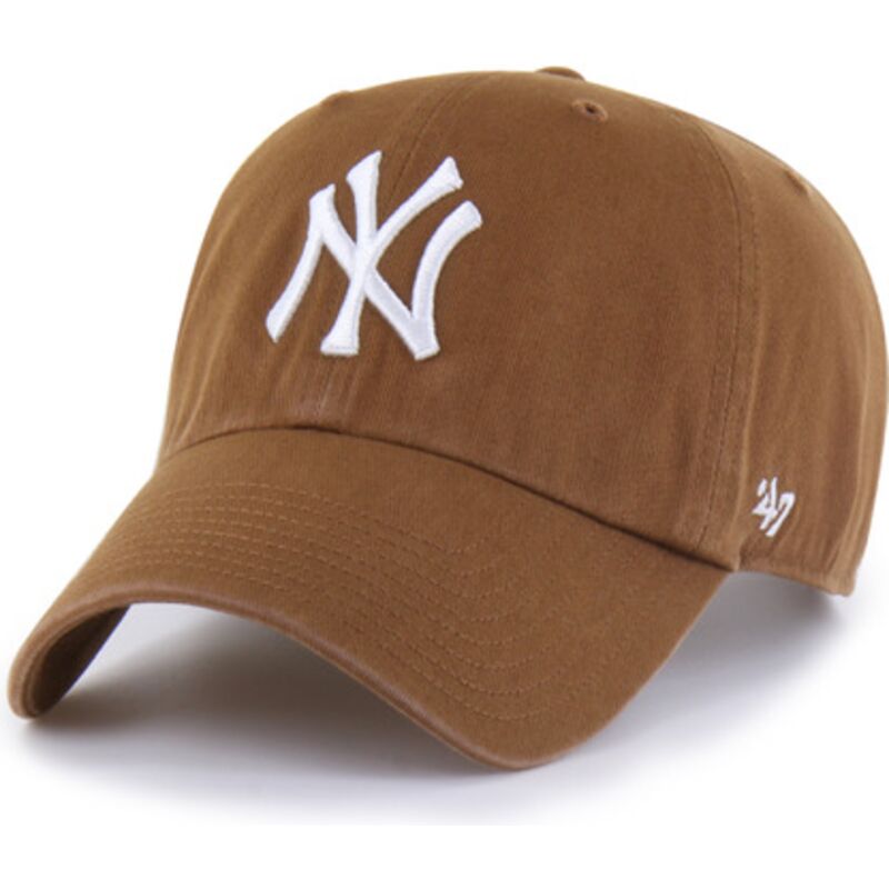 kepure-islenkta-ruda-reguliuojamas-clean-up-pinecone-new-york-yankees-mlb-47-brand