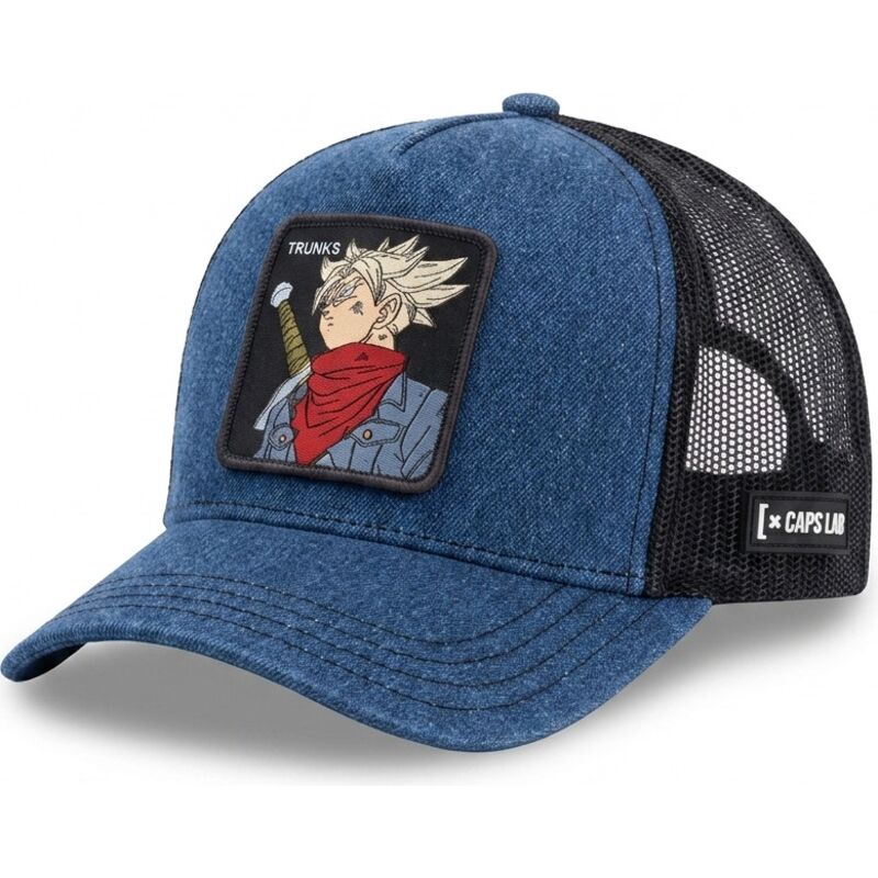 kepure-islenkta-tamsiai-melyna-snapback-dbs9-tru-trunks-dragon-ball-capslab