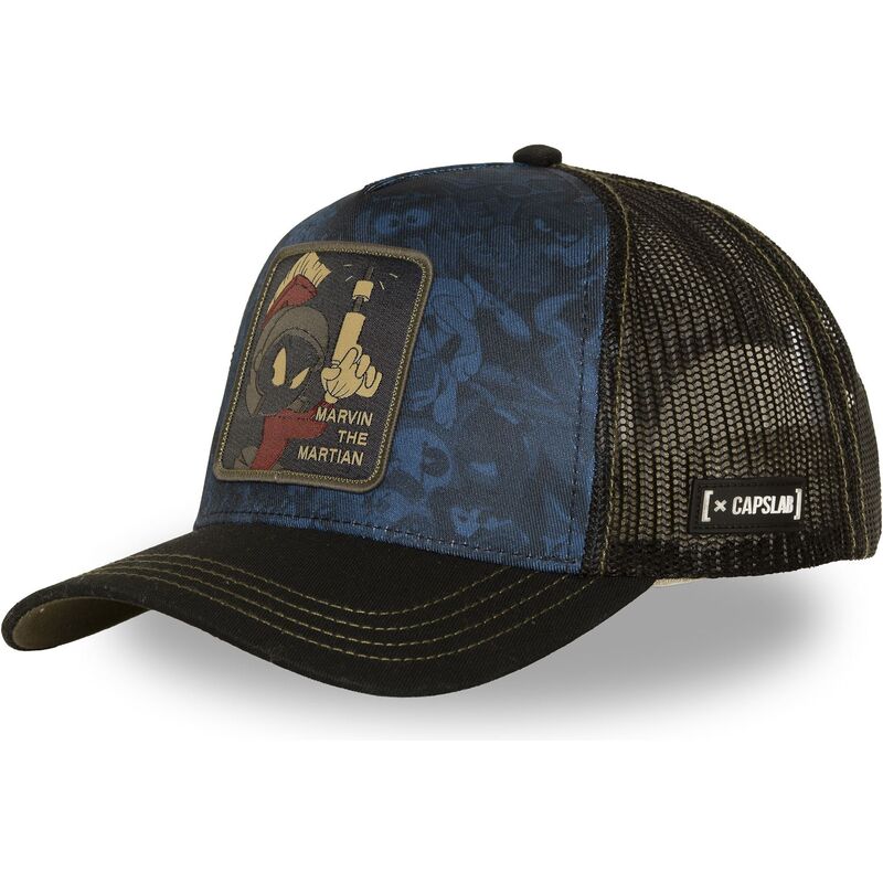 kepure-islenkta-tamsiai-melyna-snapback-loo14-mar-marsiukas-marvinas-looney-tunes-capslab