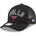 kepure-islenkta-juoda-snapback-9forty-m-crown-a-frame-pomp-chicago-bulls-nba-new-era