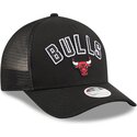kepure-islenkta-juoda-snapback-9forty-m-crown-a-frame-pomp-chicago-bulls-nba-new-era