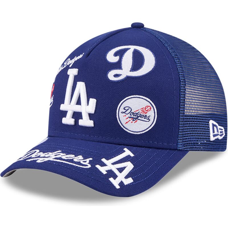 kepure-islenkta-melyna-snapback-9forty-m-crown-a-frame-all-over-los-angeles-dodgers-mlb-new-era
