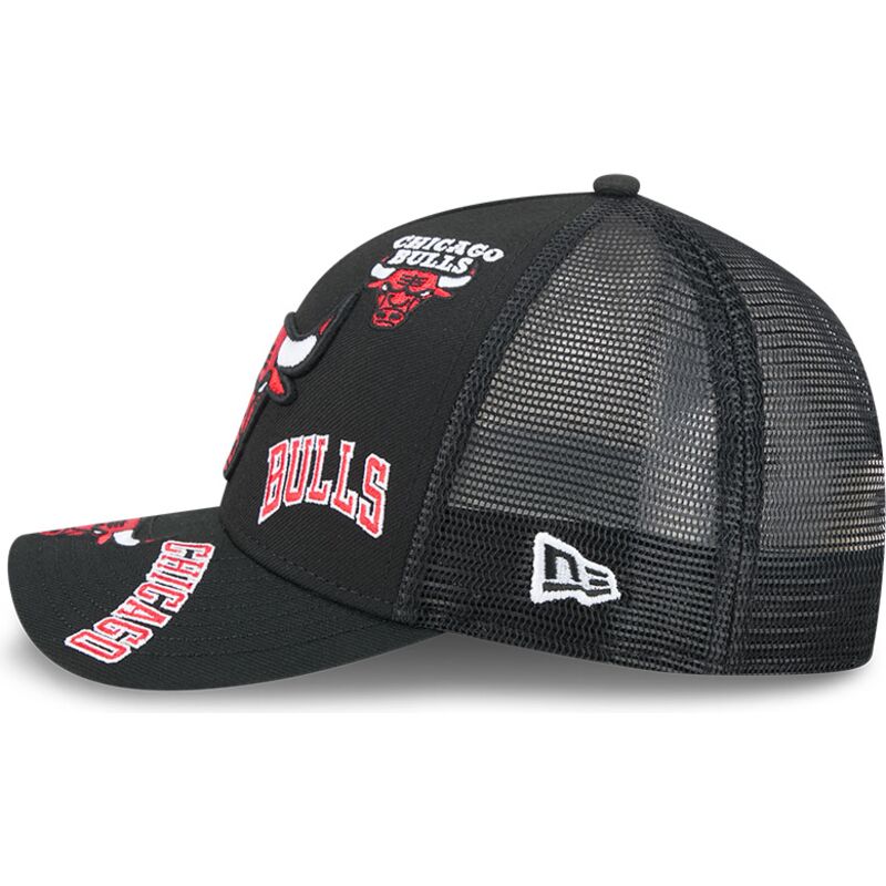 kepure-islenkta-juoda-snapback-9forty-m-crown-a-frame-all-over-chicago-bulls-nba-new-era