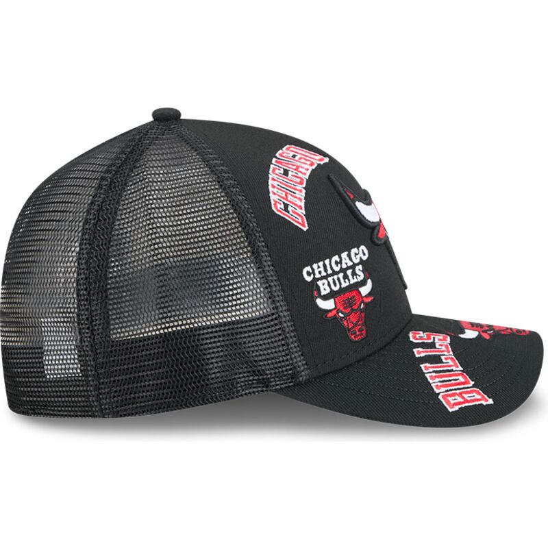 kepure-islenkta-juoda-snapback-9forty-m-crown-a-frame-all-over-chicago-bulls-nba-new-era