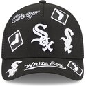 kepure-islenkta-juoda-snapback-9forty-m-crown-a-frame-all-over-chicago-white-sox-mlb-new-era