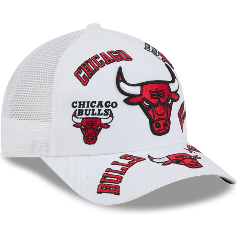 kepure-islenkta-balta-snapback-9forty-m-crown-a-frame-all-over-chicago-bulls-nba-new-era