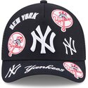 kepure-islenkta-tamsiai-melyna-snapback-9forty-m-crown-a-frame-all-over-new-york-yankees-mlb-new-era