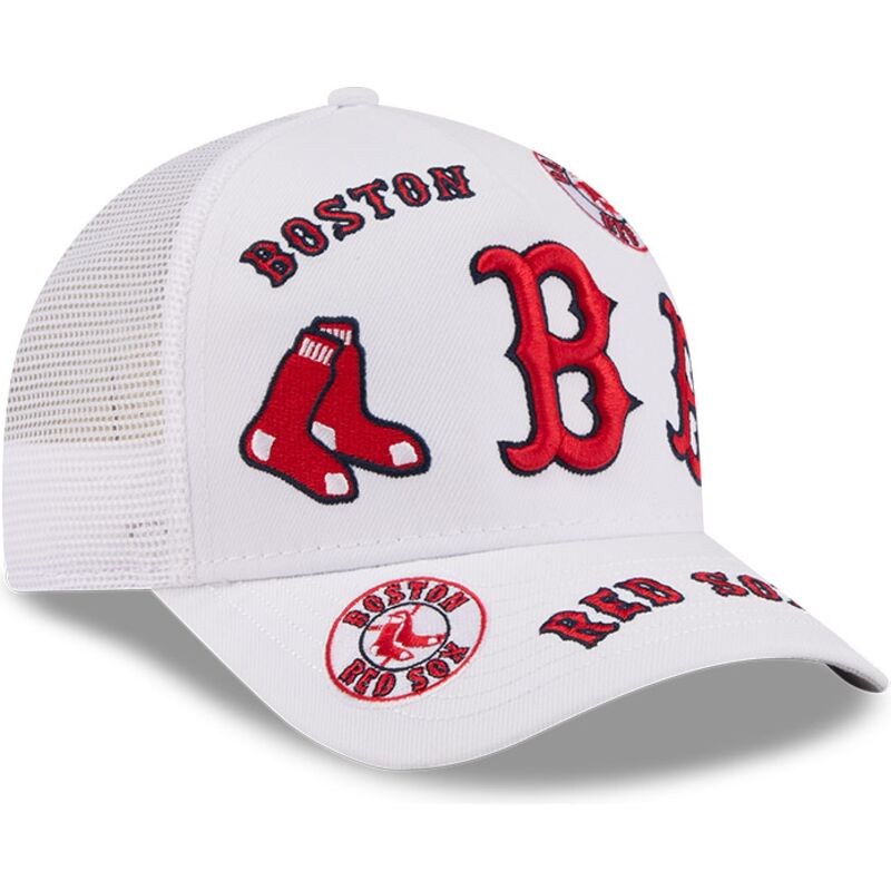 kepure-islenkta-balta-snapback-9forty-m-crown-a-frame-all-over-boston-red-sox-mlb-new-era