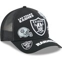 kepure-islenkta-juoda-snapback-9forty-m-crown-a-frame-all-over-las-vegas-raiders-nfl-new-era