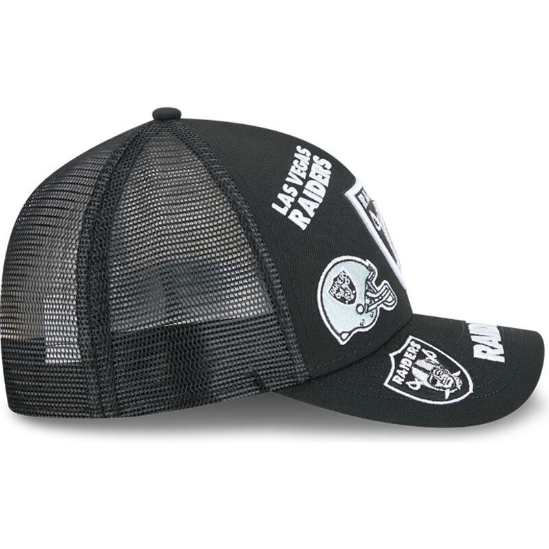 kepure-islenkta-juoda-snapback-9forty-m-crown-a-frame-all-over-las-vegas-raiders-nfl-new-era