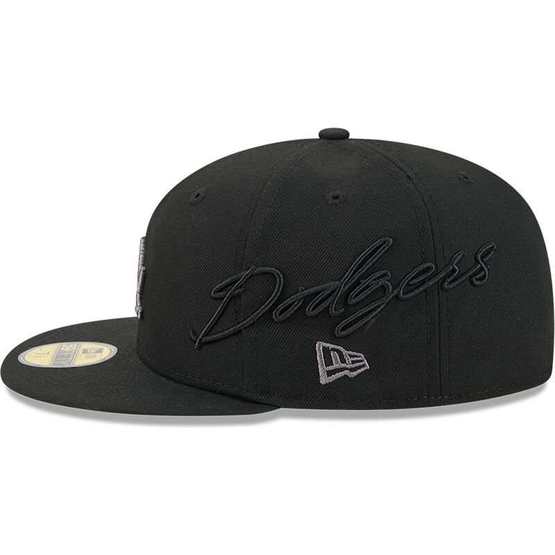 kepure-plokscia-juoda-priglundanti-59fifty-side-script-los-angeles-dodgers-mlb-new-era