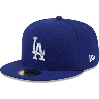 Kepurė plokščia mėlyna priglundanti 59FIFTY Rhinstone Badge Los Angeles Dodgers MLB New Era