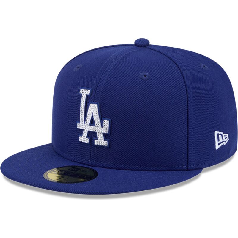 kepure-plokscia-melyna-priglundanti-59fifty-rhinstone-badge-los-angeles-dodgers-mlb-new-era