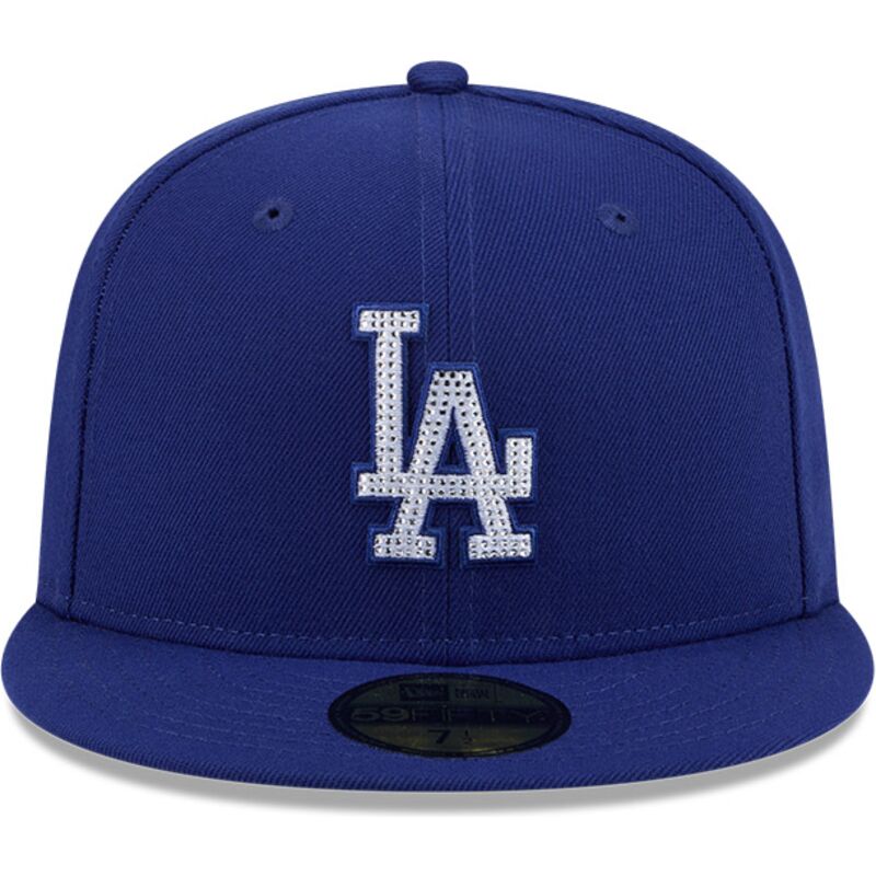 kepure-plokscia-melyna-priglundanti-59fifty-rhinstone-badge-los-angeles-dodgers-mlb-new-era
