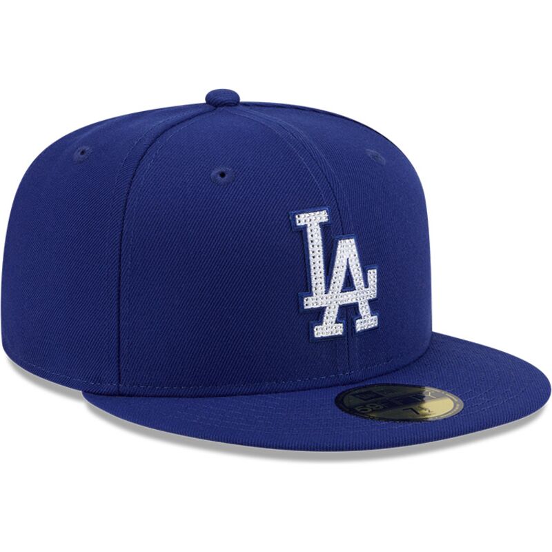 kepure-plokscia-melyna-priglundanti-59fifty-rhinstone-badge-los-angeles-dodgers-mlb-new-era