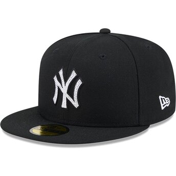 Kepurė plokščia juoda priglundanti 59FIFTY Rhinestone Badge New York Yankees MLB New Era