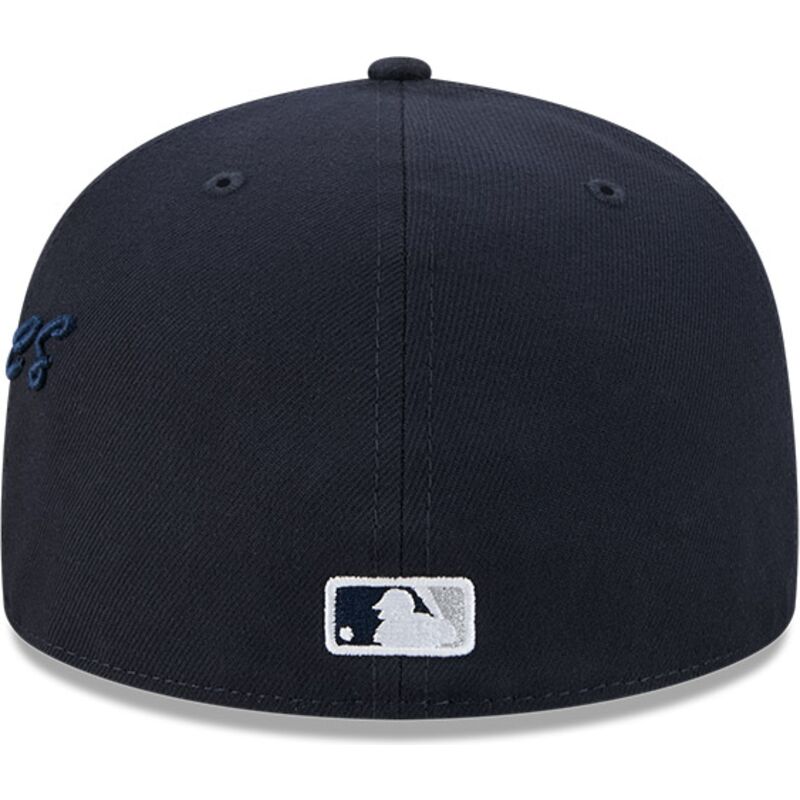 kepure-plokscia-tamsiai-melyna-priglundanti-59fifty-side-script-new-york-yankees-mlb-new-era