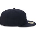 kepure-plokscia-tamsiai-melyna-priglundanti-59fifty-side-script-new-york-yankees-mlb-new-era