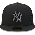 kepure-plokscia-juoda-priglundanti-59fifty-side-script-new-york-yankees-mlb-new-era