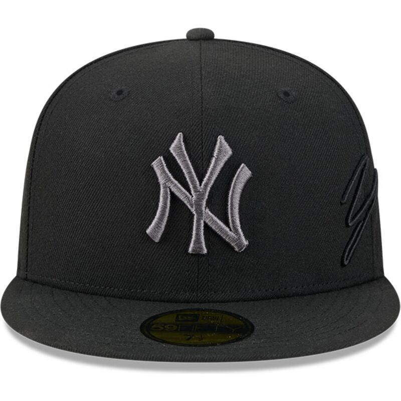 kepure-plokscia-juoda-priglundanti-59fifty-side-script-new-york-yankees-mlb-new-era