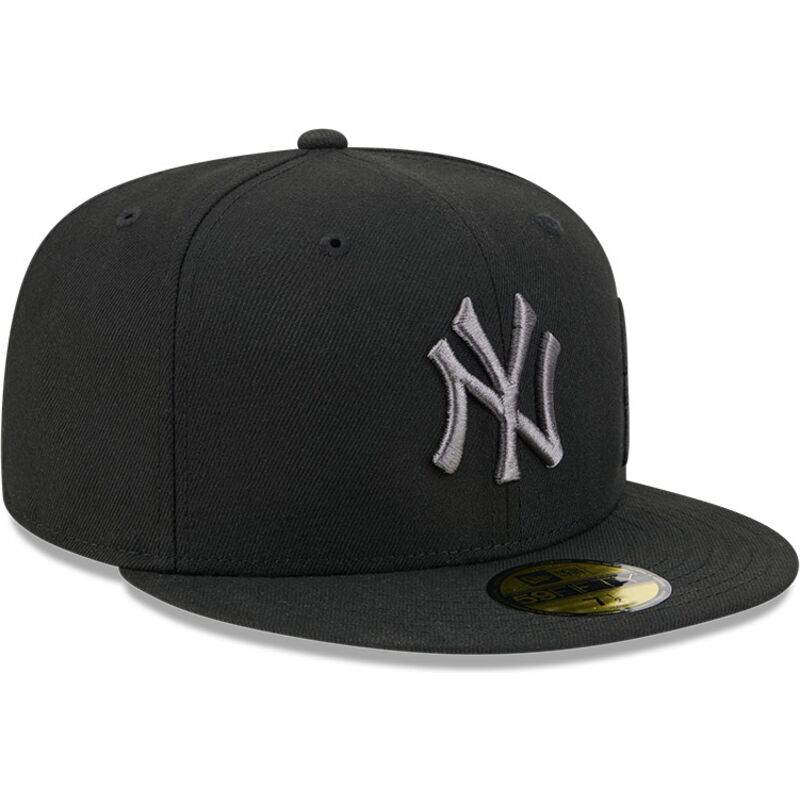 kepure-plokscia-juoda-priglundanti-59fifty-side-script-new-york-yankees-mlb-new-era