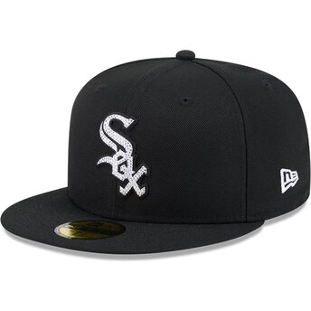 Kepurė plokščia juoda priglundanti 59FIFTY Rhinestone Badge Chicago White Sox MLB New Era