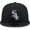 kepure-plokscia-juoda-priglundanti-59fifty-rhinestone-badge-chicago-white-sox-mlb-new-era