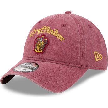 Kepurė išlenkta raudona reguliuojamas 9TWENTY NA Lifestyle F1 Gryffindor Harry Potter New Era