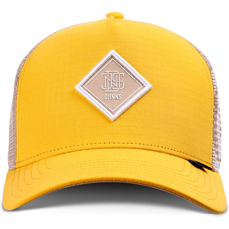 kepure-islenkta-geltona-snapback-hft-big-ripstop-djinns
