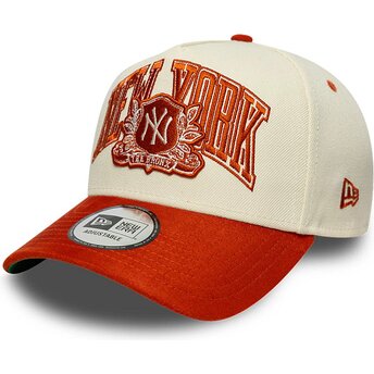 Kepurė išlenkta smėlio snapback E Frame Wordmark Suede New York Yankees MLB New Era