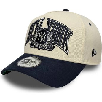 Kepurė išlenkta smėlio snapback E Frame Wordmark Suede New York Yankees MLB New Era