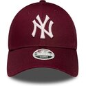 kepure-islenkta-raudona-reguliuojamas-rosa-9forty-metallic-new-york-yankees-mlb-new-era