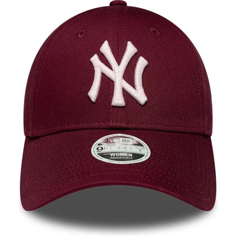 kepure-islenkta-raudona-reguliuojamas-rosa-9forty-metallic-new-york-yankees-mlb-new-era