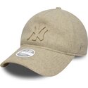 kepure-islenkta-smelio-reguliuojamas-9twenty-a-frame-melton-luxe-new-york-yankees-mlb-new-era