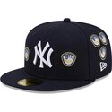 kepure-plokscia-tamsiai-melyna-priglundanti-59fifty-spike-lee-gloves-new-york-yankees-mlb-new-era
