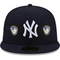 kepure-plokscia-tamsiai-melyna-priglundanti-59fifty-spike-lee-gloves-new-york-yankees-mlb-new-era