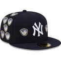 kepure-plokscia-tamsiai-melyna-priglundanti-59fifty-spike-lee-gloves-new-york-yankees-mlb-new-era