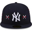 kepure-plokscia-tamsiai-melyna-priglundanti-59fifty-spike-lee-crossed-bats-new-york-yankees-mlb-new-era