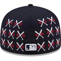 kepure-plokscia-tamsiai-melyna-priglundanti-59fifty-spike-lee-crossed-bats-new-york-yankees-mlb-new-era