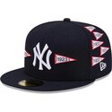 kepure-plokscia-tamsiai-melyna-priglundanti-59fifty-spike-lee-flags-new-york-yankees-mlb-new-era