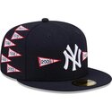 kepure-plokscia-tamsiai-melyna-priglundanti-59fifty-spike-lee-flags-new-york-yankees-mlb-new-era