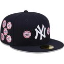 kepure-plokscia-tamsiai-melyna-priglundanti-59fifty-spike-lee-patches-new-york-yankees-mlb-new-era