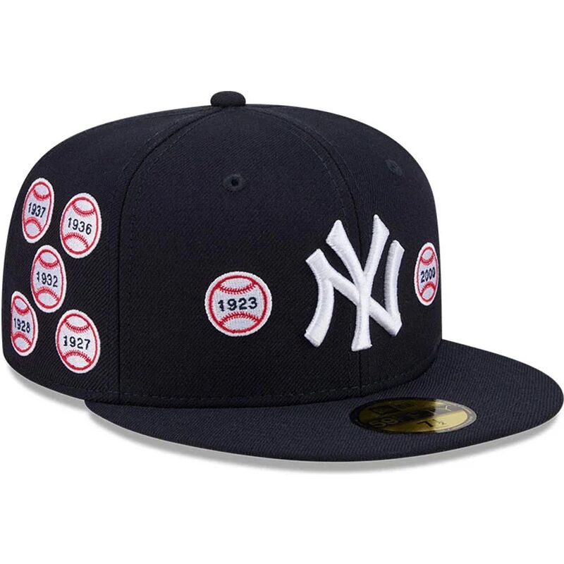 kepure-plokscia-tamsiai-melyna-priglundanti-59fifty-spike-lee-patches-new-york-yankees-mlb-new-era