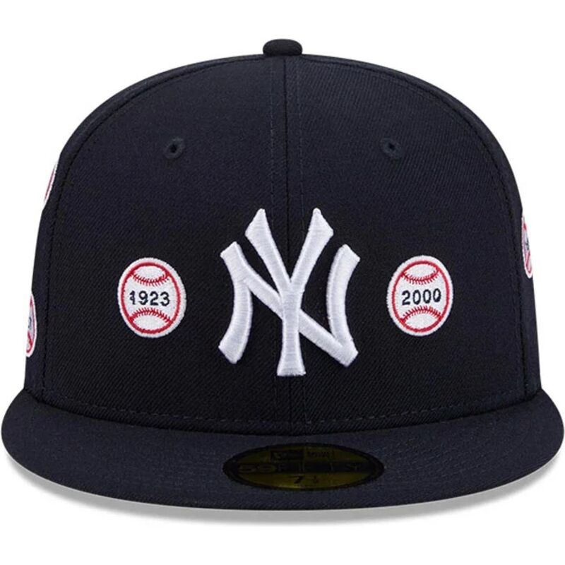 kepure-plokscia-tamsiai-melyna-priglundanti-59fifty-spike-lee-patches-new-york-yankees-mlb-new-era
