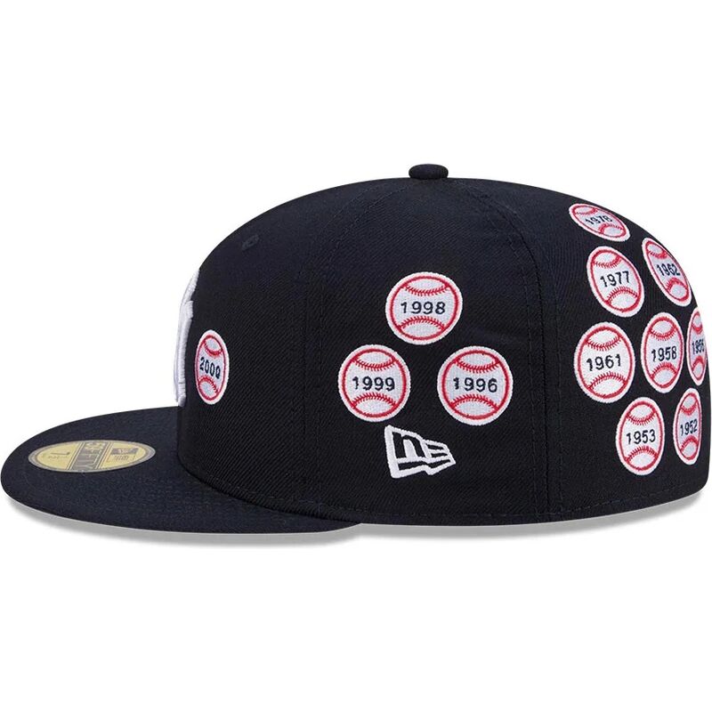 kepure-plokscia-tamsiai-melyna-priglundanti-59fifty-spike-lee-patches-new-york-yankees-mlb-new-era