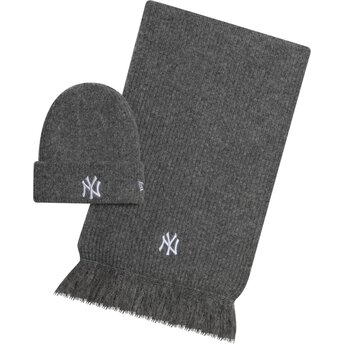 Kepurė pilka bufanda Knit Set New York Yankees MLB New Era