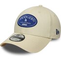kepure-islenkta-kremine-reguliuojamas-9forty-patch-los-angeles-dodgers-mlb-new-era