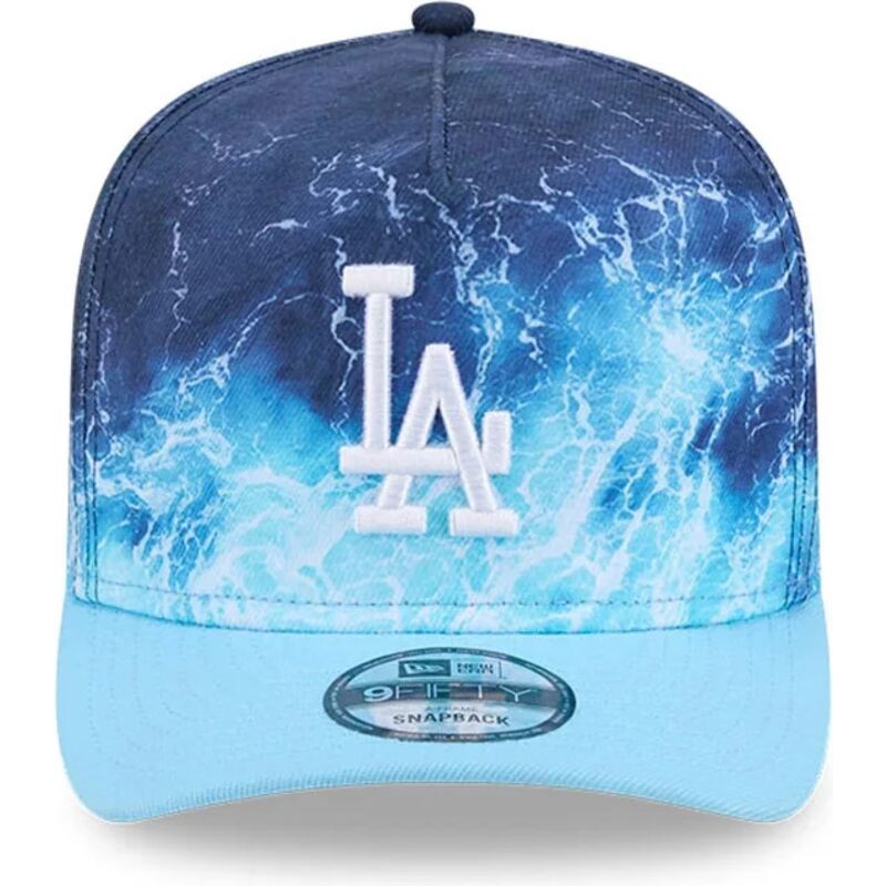 kepure-islenkta-melyna-snapback-9fifty-a-frame-deep-water-los-angeles-dodgers-mlb-new-era