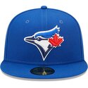 kepure-plokscia-melyna-priglundanti-59fifty-ac-perf-toronto-blue-jays-mlb-new-era