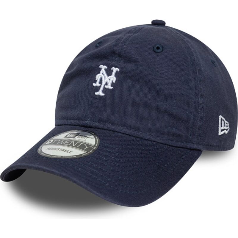 kepure-islenkta-tamsiai-melyna-reguliuojamas-9twenty-washed-mini-new-york-mets-mlb-new-era